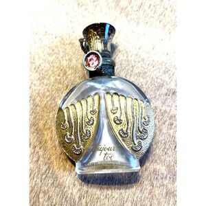 Corday Toujours Moi Paris France Perfume Bottle with Gold Decorative Wings